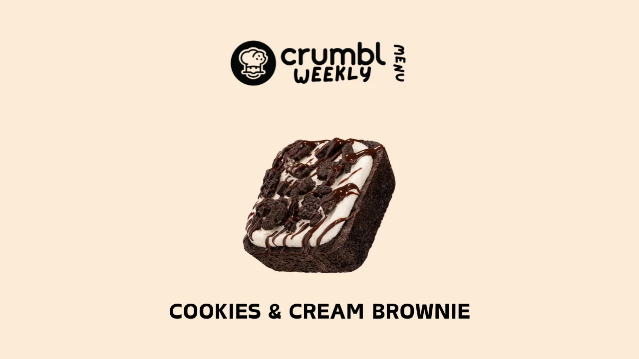 Cookies & Cream Brownie (LTO) Crumbl Cookies